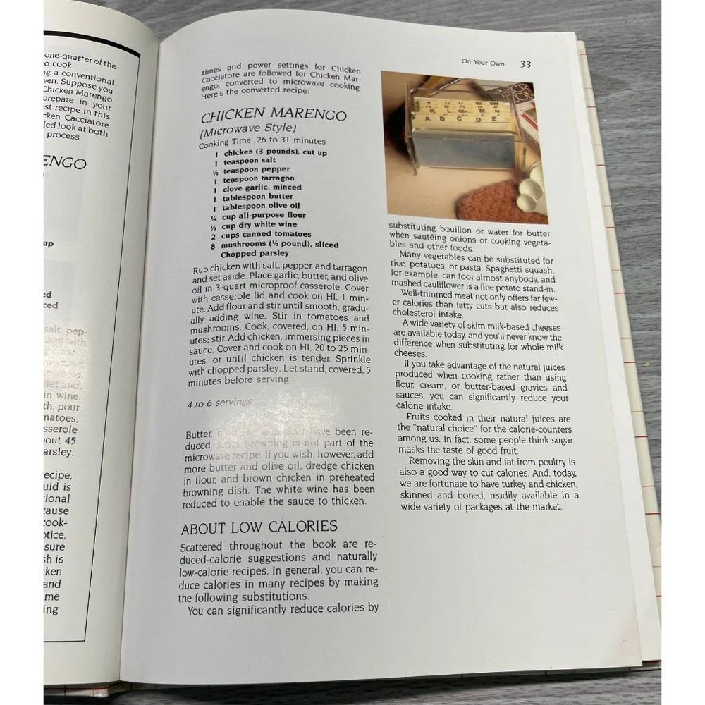Vintage Kenmore Microwave Cooking Cookbook 1987 Sears Hardcover Recipes